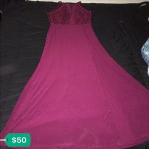 Dark burgundy dress